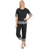 Collections Etc Stylish Border Embroidered Cotton Knit Top - 3 of 4