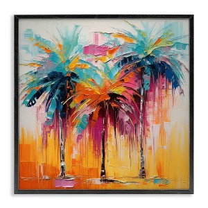 Stupell Industries Vivid Modern Palms, 12" x 12" - 1 of 4