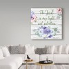 Trademark Fine Art -Jean Plout 'Garden Florals Bible Verse 3' Canvas Art - 3 of 3