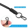 Unique Bargains  Necklace Keychain Cord Metal Clasp Hook Ring Strap for Keys Whistle ID Card Badge Holder - 4 of 4