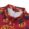 BLUEMING Mens Button Down Shirts Short Sleeve Halloween Graphic Tops Casual Shirt Palm Beach Shirts - 4 of 4