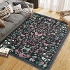 Fulvari Area Rugs,Washable Floral Area Rugs, Non-Slip and Stain Resistant Soft Throw Indoor Carpet for Dining Room Kitchen Home Decor - 2 of 4