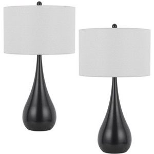 Cal Lighting 150W 3 way Diego metal table lamp Sold in pairs - 1 of 4