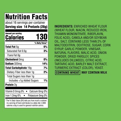 Dill Pickle Seasoned Pretzels - 16oz - Favorite Day™