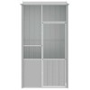 vidaXL Bird Cage Gray 45.3"x30.7"x78.7" Galvanized Steel - 3 of 4