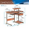 Techni Mobili Complete Computer Workstation Desk Color Woodgrain - 4 of 4
