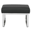 Rectangular Allure Modern Blended Leather Ottoman - Studio Designs Home - 2 of 4