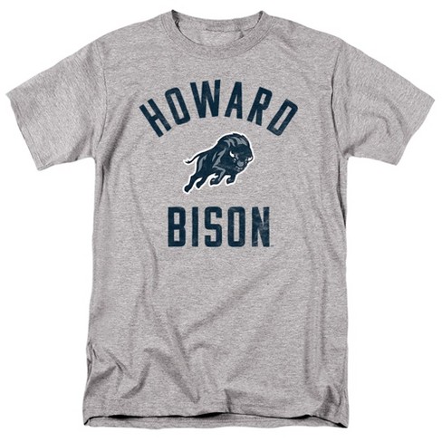 Howard University Official Howard Bison Logo Adult T-Shirt, Athletic Heather - image 1 of 4