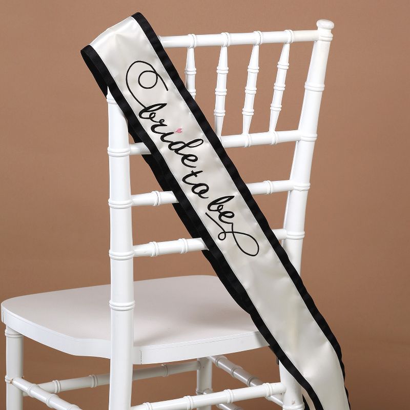 &#39;Bride To Be&#39; Party Sash Black, 2 of 3