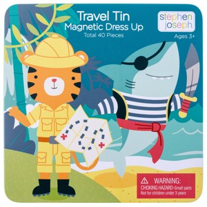 Stephen Joseph Gifts Kids Travel Tin Magnetic Dress Up - 1 of 4