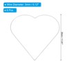 Unique Bargains Metal Heart Shape Dream Catcher Ring Gold 9.8" 6 Pcs - 2 of 4