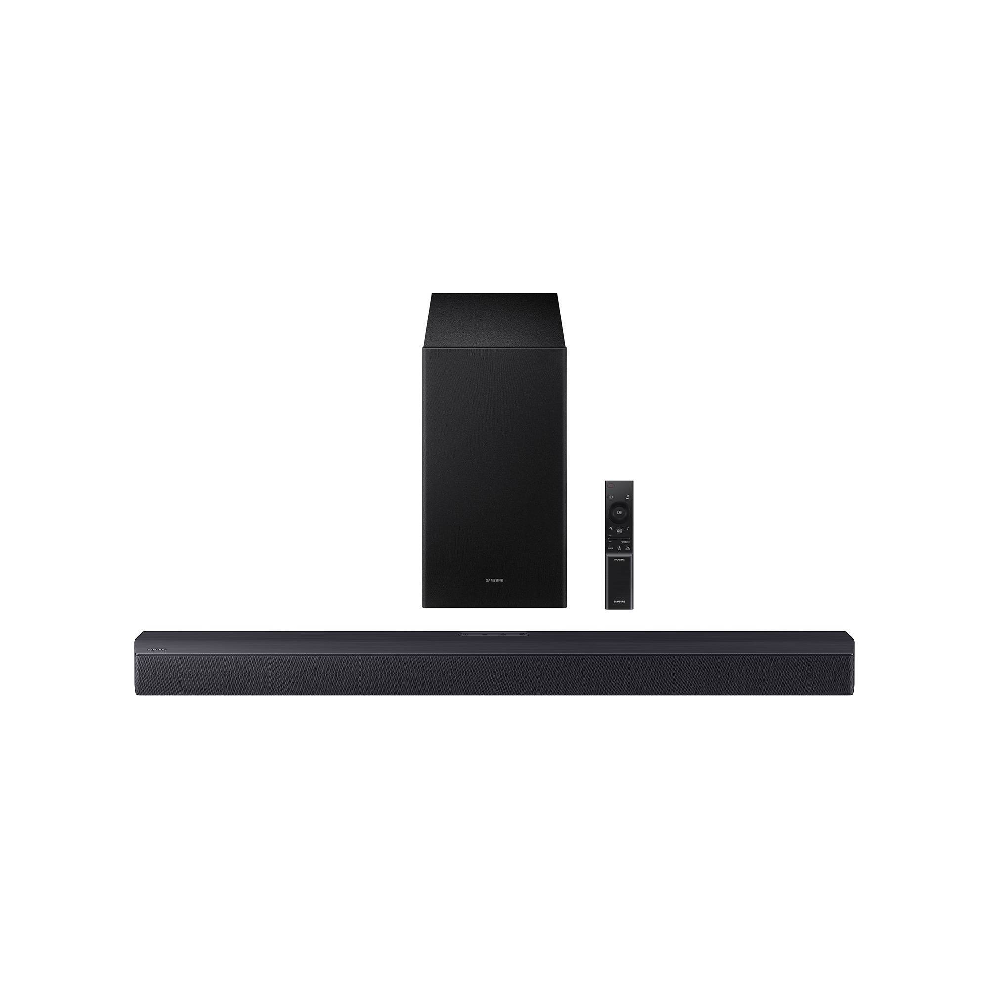 Samsung 2.1Ch DTS Virtual:X Soundbar with Subwoofer (HW-B53WF): HDMI ARC, Bluetooth, Wall Mountable