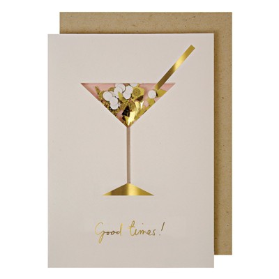 Meri Meri Cocktail Confetti Shaker Card