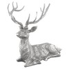 Costway Sitting Reindeer Statue Christmas Decor Statue Aluminum 17.5" x 15" x 17.5" - 2 of 4