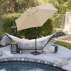 9' x 9' Steel Market Polyester Patio Umbrella with Crank Lift and Push-Button Tilt Antique Beige - Astella: Rustproof, Water-Resistant - 4 of 4