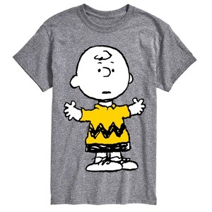 Men's - Peanuts - Charlie Brown Standing- Men's Short Sleeve Graphic T-Shirt Short Sleeve Graphic T-Shirt - 1 of 4