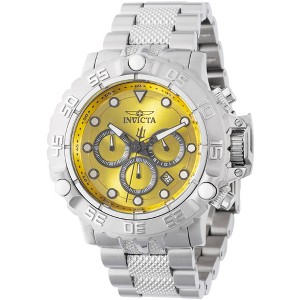 Invicta 47180 Men's Subaqua Poseidon Gunmetal, Yellow Dial Watch - 1 of 2