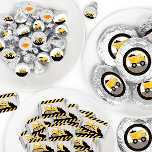 Big Dot of Happiness Dig It - Construction Party Zone - Baby Shower or Birthday Party Candy Favor Sticker Kit - 304 Pieces - 1 of 4