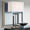 360 Lighting Pellana 26 1/4" High Matte Black and Brass USB Table Lamp - 2 of 4