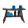DecoTeak® Satori® 28" Teak Wood Shower Bench with Shelf in Woodland Brown Finish - 4 of 4