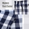 Yarn-Dyed Buffalo Gingham Kitchen Valance, Tier Curtains and Tie Up Curtains - 3 of 4