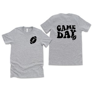 Simply Sage Market Women's Game Day Football Front and Back Design Short Sleeve Graphic Tee - 1 of 4