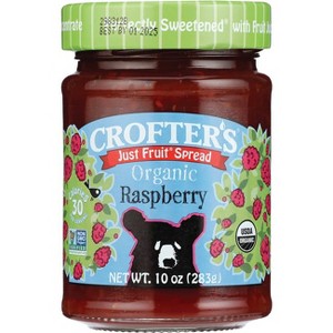 Crofter's Just Fruit Spread - Organic Raspberry 10 oz Jar - 1 of 2