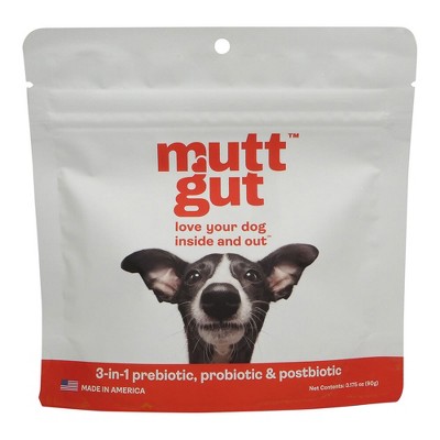 MuttGutt 3-in-1 Prebiotics, Probiotics & Postbiotics - 3.175 oz.