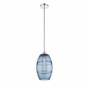 Vaz - 1 Light Stem Hung Mini Pendant In Industrial Style-18 Inches Tall and 10 Inches Wide - 1 of 1