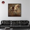 Notoriart Van Dyck - A Grey Horse Manly Inspirational Art Prints Framed - 2 of 4