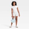 Girls' Foldover Waist Cozy Rib-Knit Shorts - art class™ - 3 of 3