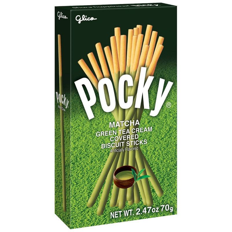 Glico Pocky Matcha Green Tea Cream Covered Biscuit Sticks - 2.47oz, 4 of 6
