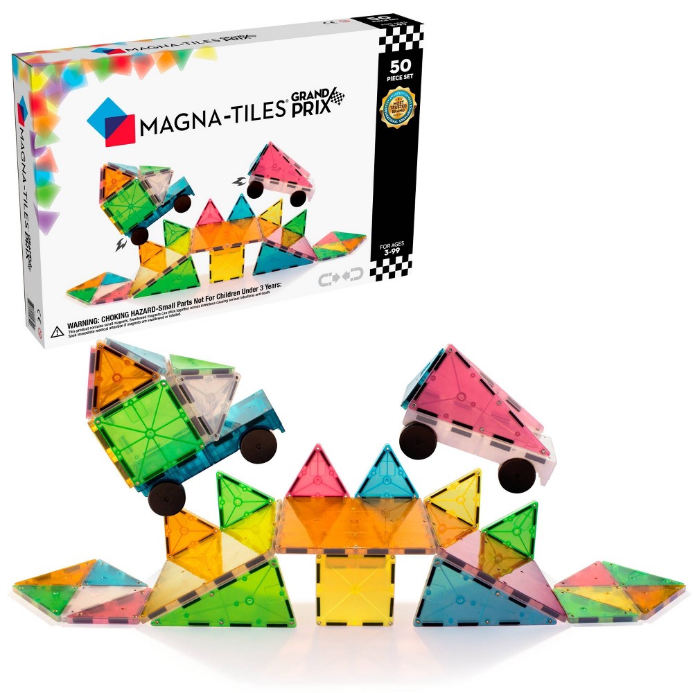 Magna-Tiles FROST Colors 50pc Grand Prix Set