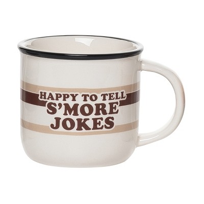 Totalee Gift S’more Jokes Retro Mug Ceramic White 16 oz