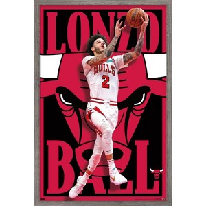 Trends International NBA Chicago Bulls - Lonzo Ball 22 Framed Wall Poster Prints - 1 of 4
