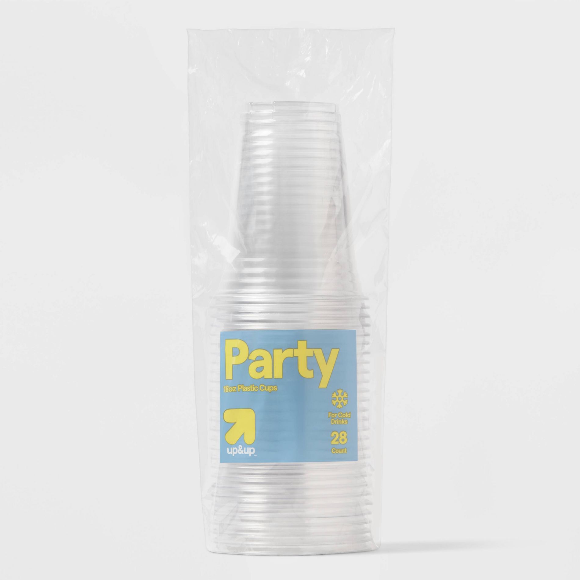 Disposable Clear Cups - 18oz - 28ct- up&up™: BPA-Free, Non-Toxic, Portable