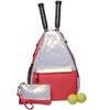 Glove It Tennis Backpack for Women, Lightweight Ladies Tennis Bag & Sling Backpack for 2 Racquets, Balls, Water Bottle - Ocean Key - 4 of 4