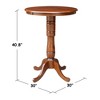 International Concepts 30" Round Top Pedestal Table - 40.9"H - 3 of 4
