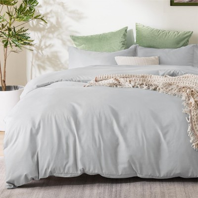 3 pieces Duvet Cover Soft Double Brushed Bedding Set for Kids & Adults Zipper Closure