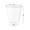 Smarty Had A Party 2 oz. Clear Round Plastic Disposable Shot Glasses - 1200 pcs - 3 of 4