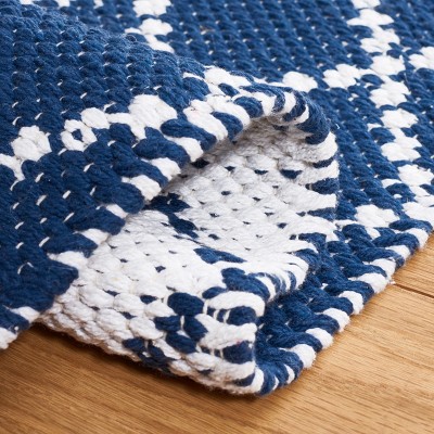 Ivory Cotton Handwoven Flatweave Rectangular Rug - 3' x 5'