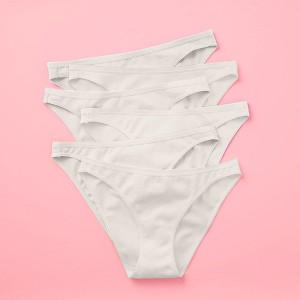 Yellowberry Pima Cotton Super Soft Bikini Best Underwear 6PK for Girls - 1 of 4