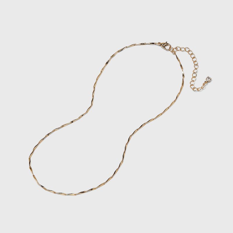 Twisted Bar Chain Necklace - A New Day&#8482; Gold, 4 of 6