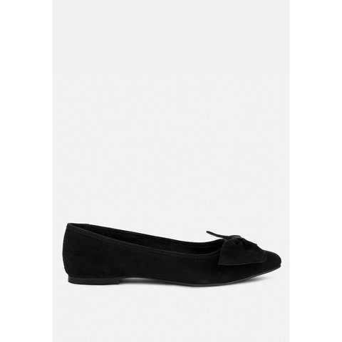 Обувь Rag & Co Womens Chuckle Burgundy Big Bow Suede Ballerina Flats 8