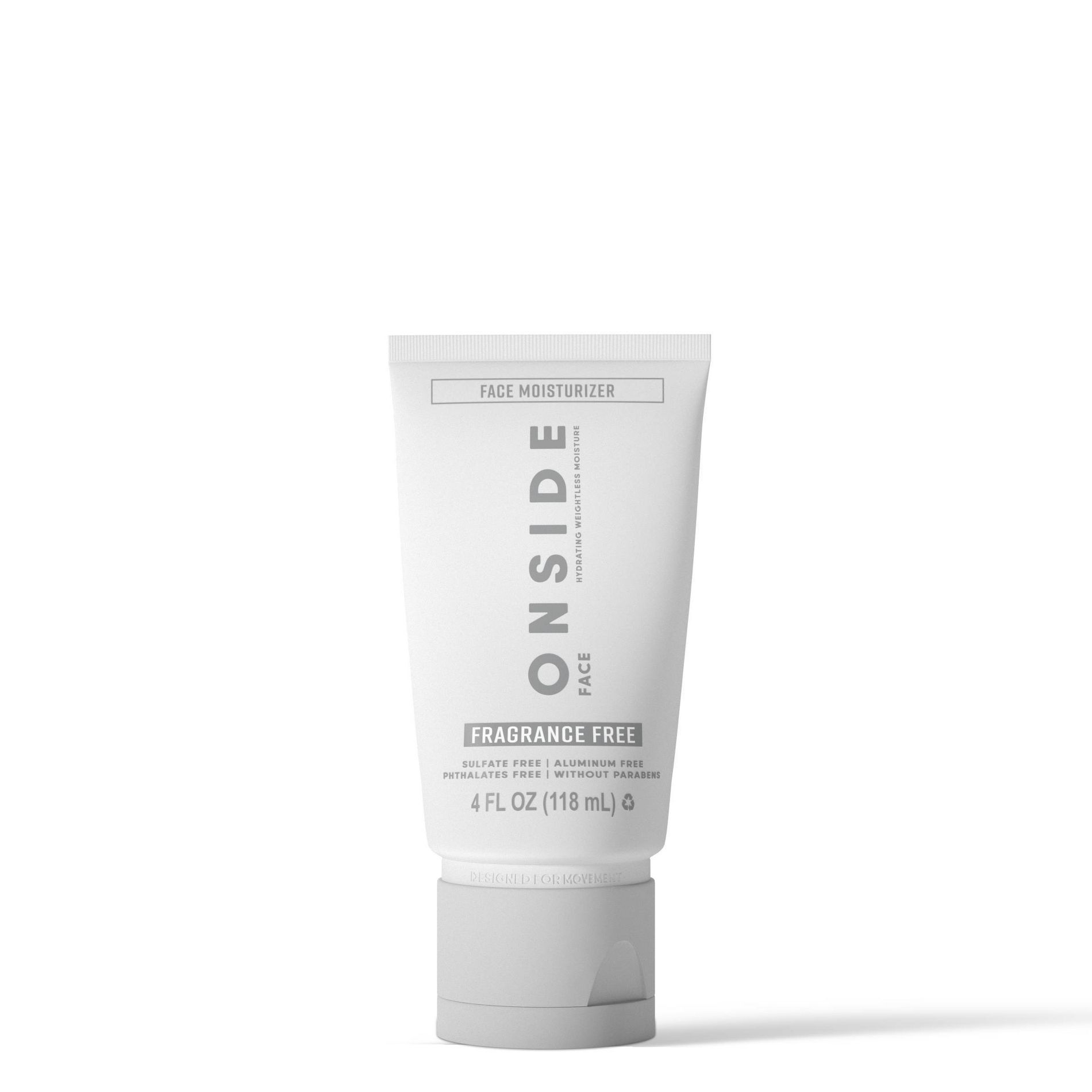 Onside Face Moisturizer - Fragrance Free - 4 fl oz: Paraben-Free, Sulfate-Free, For Combination Skin, Cream