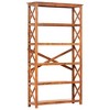 vidaXL Freestanding Bookshelf with 4 Shelves, Brown, Solid Acacia Wood in Honey Finish, 39.4"x11.8"x70.9", Perfect for Home & Office - 2 of 4