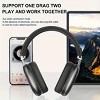 VEATOOL Wireless Bluetooth Headphones,40 Hrs Playtime Wireless Over-Ear Headphones,4 Mics ENC Noise Cancelling for Clear Calls, Lightweight Headset - 4 of 4