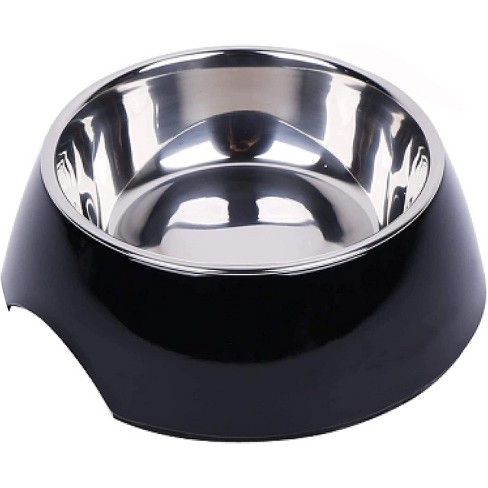 Double Wall Dog Feeding Bowl Black + Brass - Large - Boots & Barkley™ :  Target