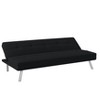 Colette Convertible Futon Sofa Bed Black - Serta : Target