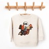 Patchwork Ghost Printed - Toddler Graphic Sweatshirt and Youth Graphic Sweatshirt - 2 of 3